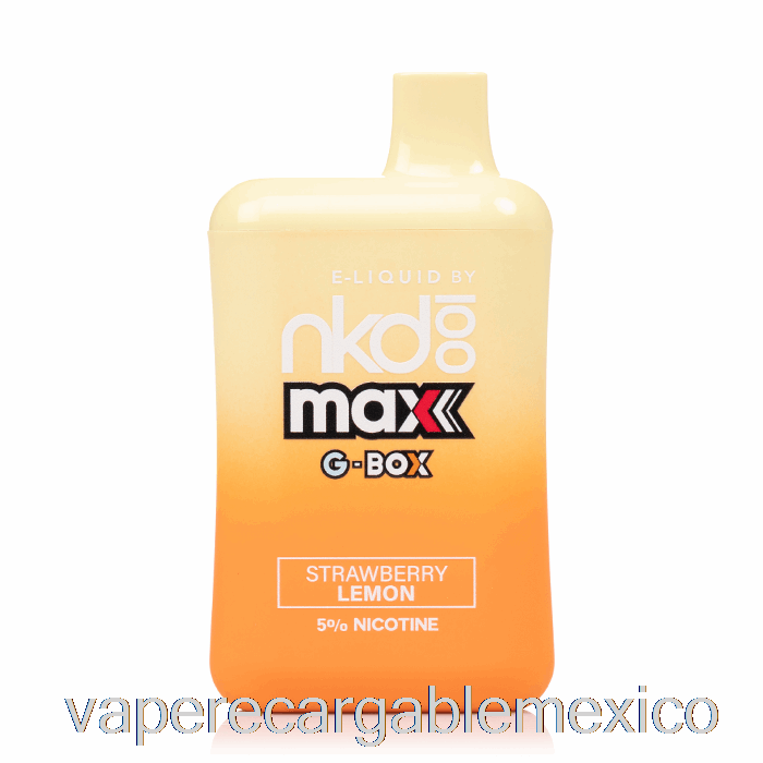 Vape Recargable Gbox X Nude 100 5500 Desechable Fresa Limon